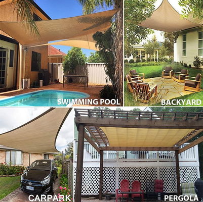 ত্রিভুজ শেড সেল ইউভি সুরক্ষা সান শেড পাল