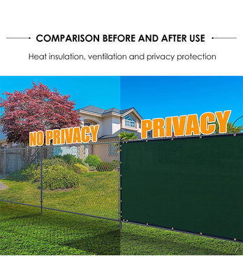 ডেক বার্চ আউটডোর ব্যালকনি উইন্ডব্রেকের জন্য 150gsm জাল প্রাইভেসি স্ক্রিন