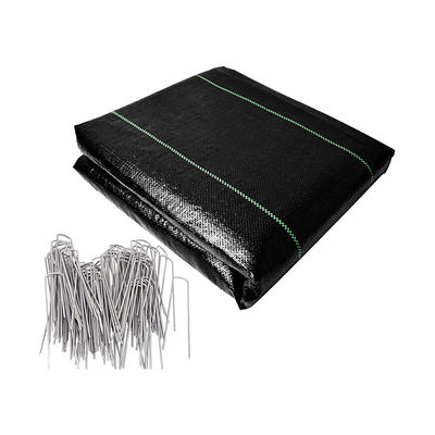 100% পলিপ্রোপিলিন আগাছা নিয়ন্ত্রণ মাদুর প্লাস্টিক মালচ স্তর প্রতিরোধী পরিধান